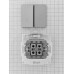 Выключатель проходной двойной серый Lezard серия Vesna 742-3588-106 фото 4